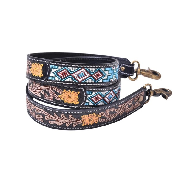 Myra Bag Other - NWT Myra Bag Beaded & Tooled Leather Handcrafted Bag Strap